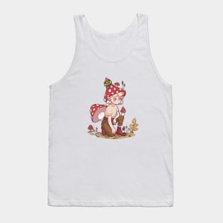 Mushroom girl Tank Top